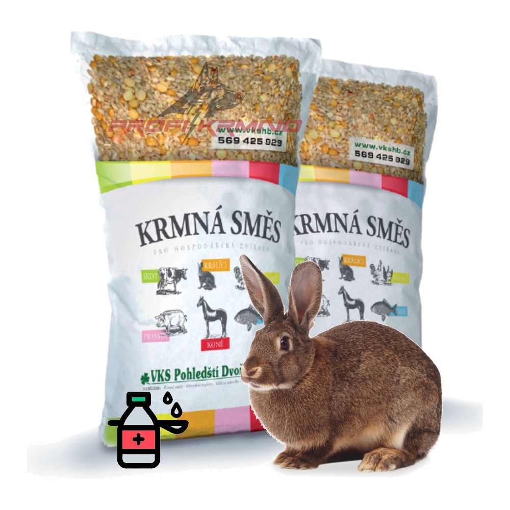 KKV Králik s AK, granulované, 25 kg