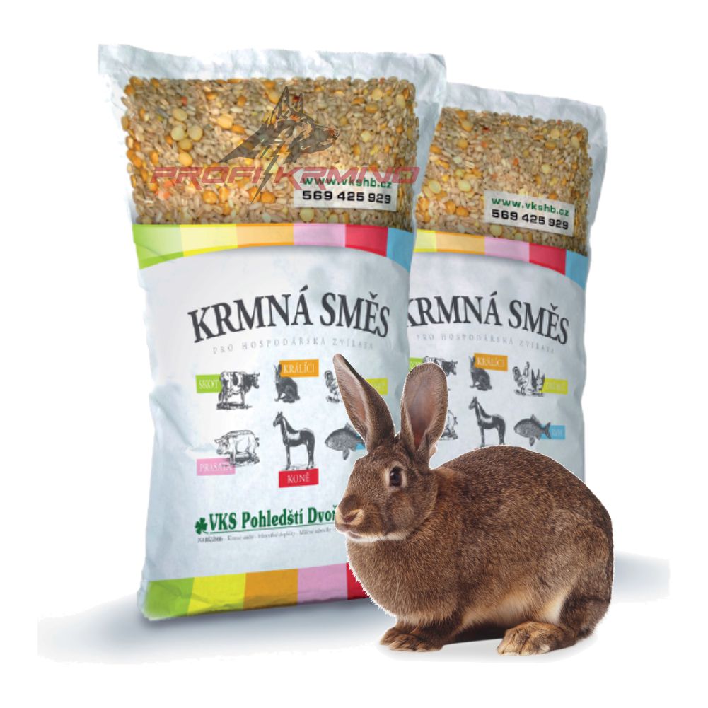 KKV Králik bez AK, granulovaná, 25 kg