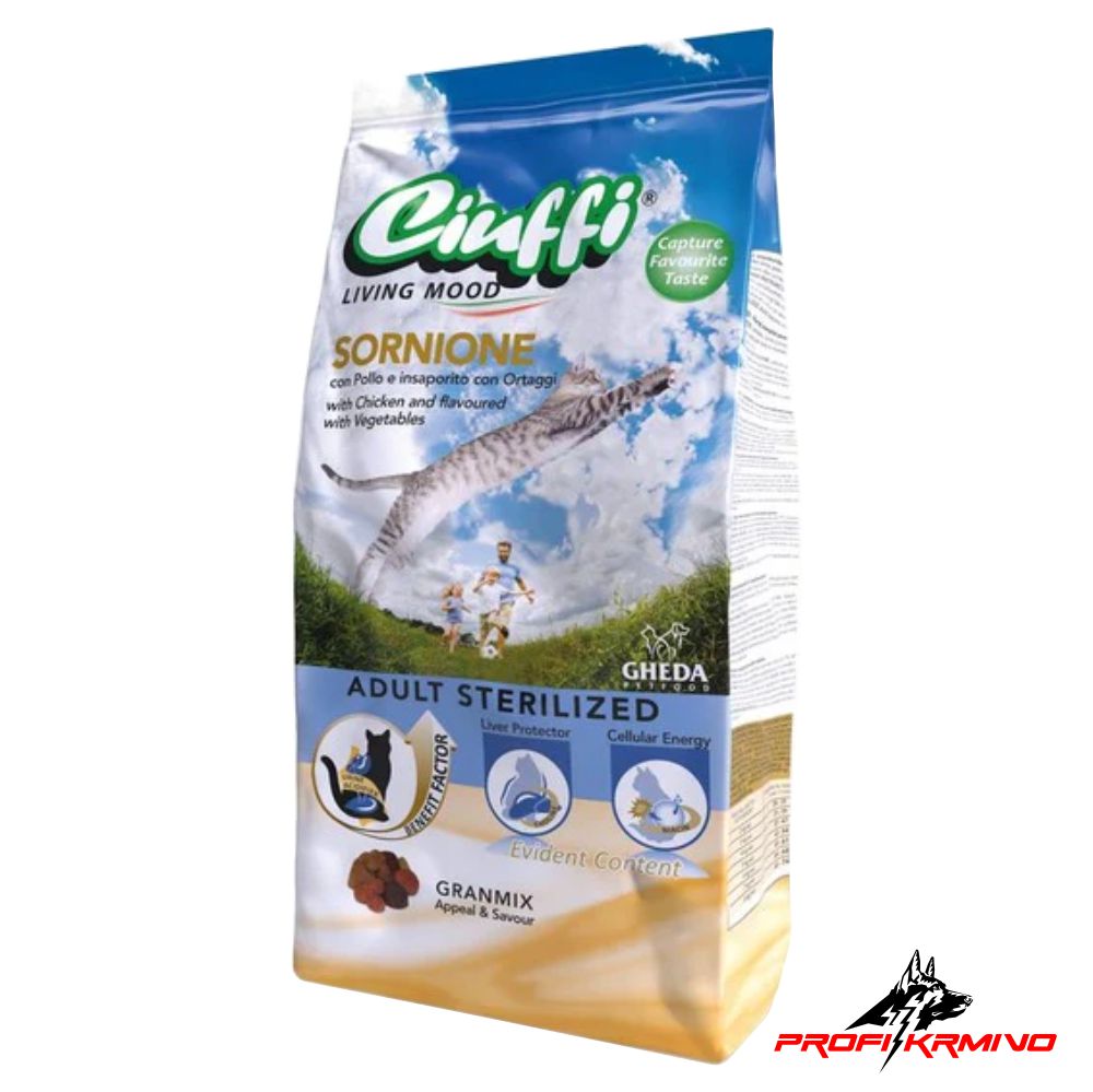 Ciuffi Cat Adult Sterilized-kura,15kg